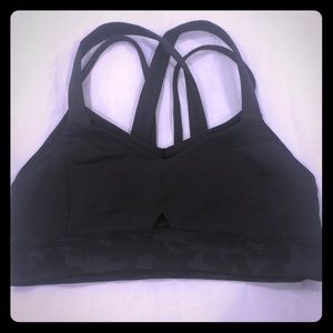 Green camo sports bra